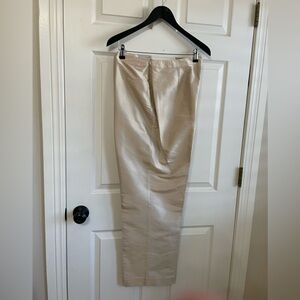 Talbots pure silk Dressy side zip ankle pants